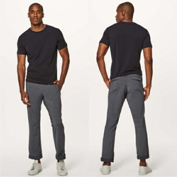 Lululemon Discipline Pant 32" in Heathered Black M